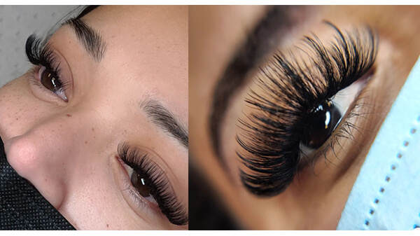 what are volume eyelash extensions