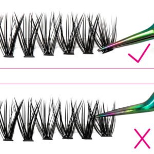 how to pick up individual cluster lashes